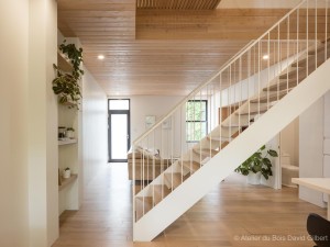 944 - Escalier bois et métal