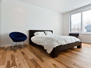 Plancher hickory verni satin grade authentique et sélect naturel mélangé