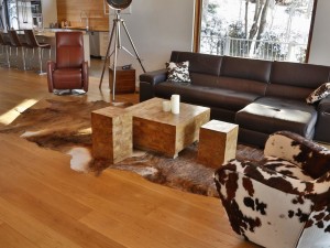 Plancher d'ingénierie ¾ chêne blanc huilé transparent