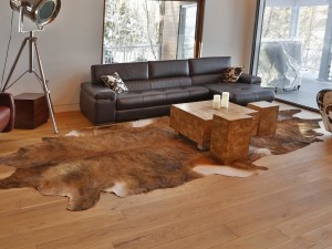 Plancher d'ingénierie ¾ chêne blanc huilé transparent
