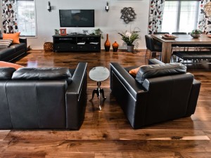 Plancher standard en noyer noir