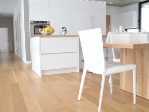 Plancher standard, chêne blanc 5 po huilé 18% de lustre
