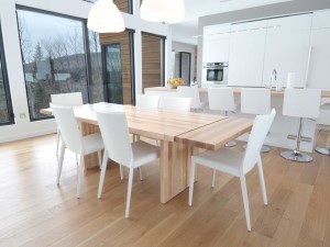 Plancher standard, chêne blanc 5 po huilé 18% de lustre